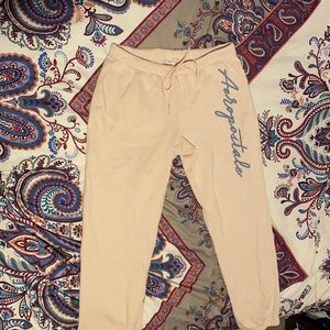 Large Aeropostale light pink sweatpants